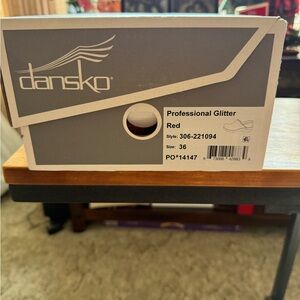 Dansko Professional Glitter Clogs - Bold Red